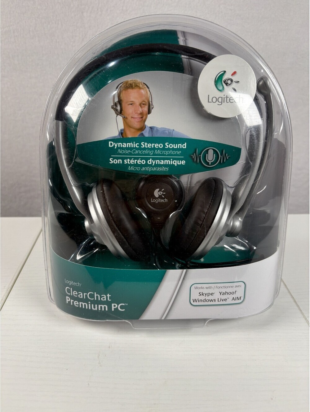 Logitech ClearChat Premium PC Stereo Headset Noise Canceling Mic 981-000084 NEW